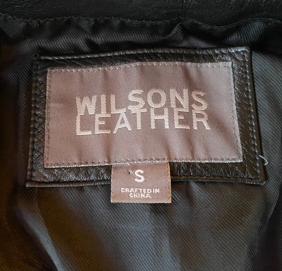 Authentic Vintage WILSONS Black Leather Jacket - image 10