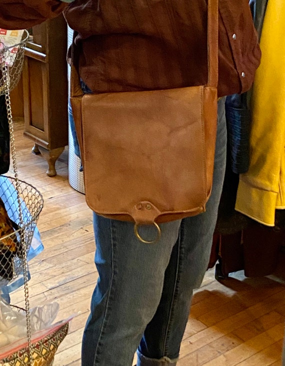 Authentic Vintage Frye Brown Leather Bag