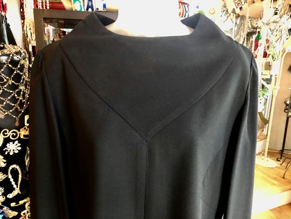 70’s Vintage Black and Rhinestone Dress - image 2