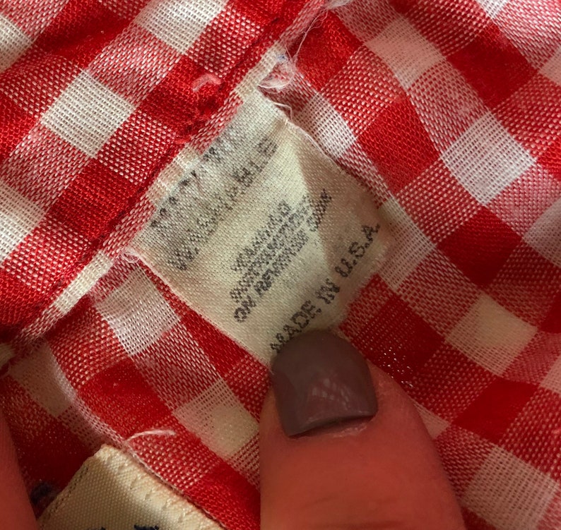 Southwest Men\u2019s Shirt Size XXL Vintage Western Red and White Check Shirt