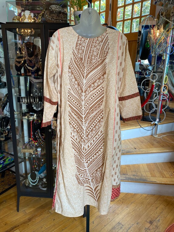 70’s Vintage Cotton Hippie Dress - image 5