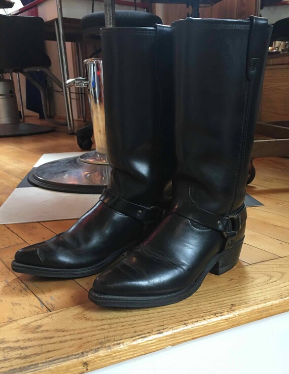 Womens leather harness clearance boots