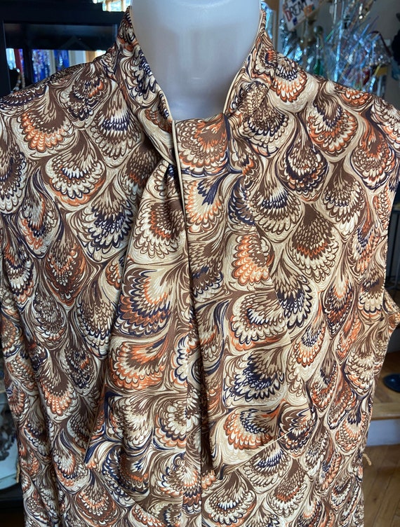 70’s Poly Paisley Shift Dress