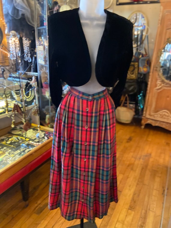 Pendleton plaid skirt