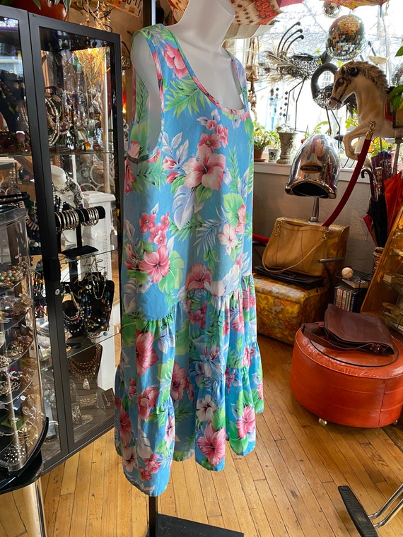 80’s Floral Dress or Mumu - image 3