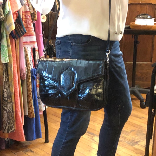 Eel Skin Handbag Etsy