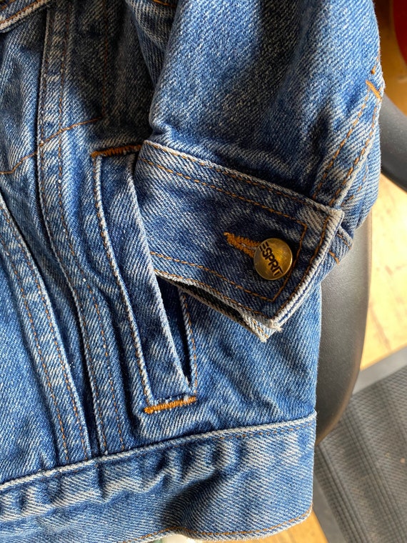 Retro Child’s Jean Jacket Blue Denim Esprit Mini … - image 2