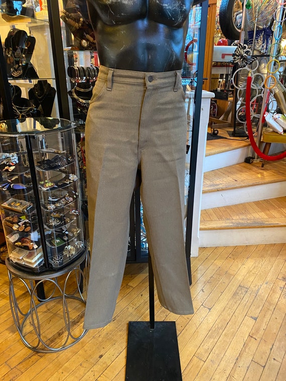 Authentic Vintage 70’s LEVIS Tan Polyester Pants