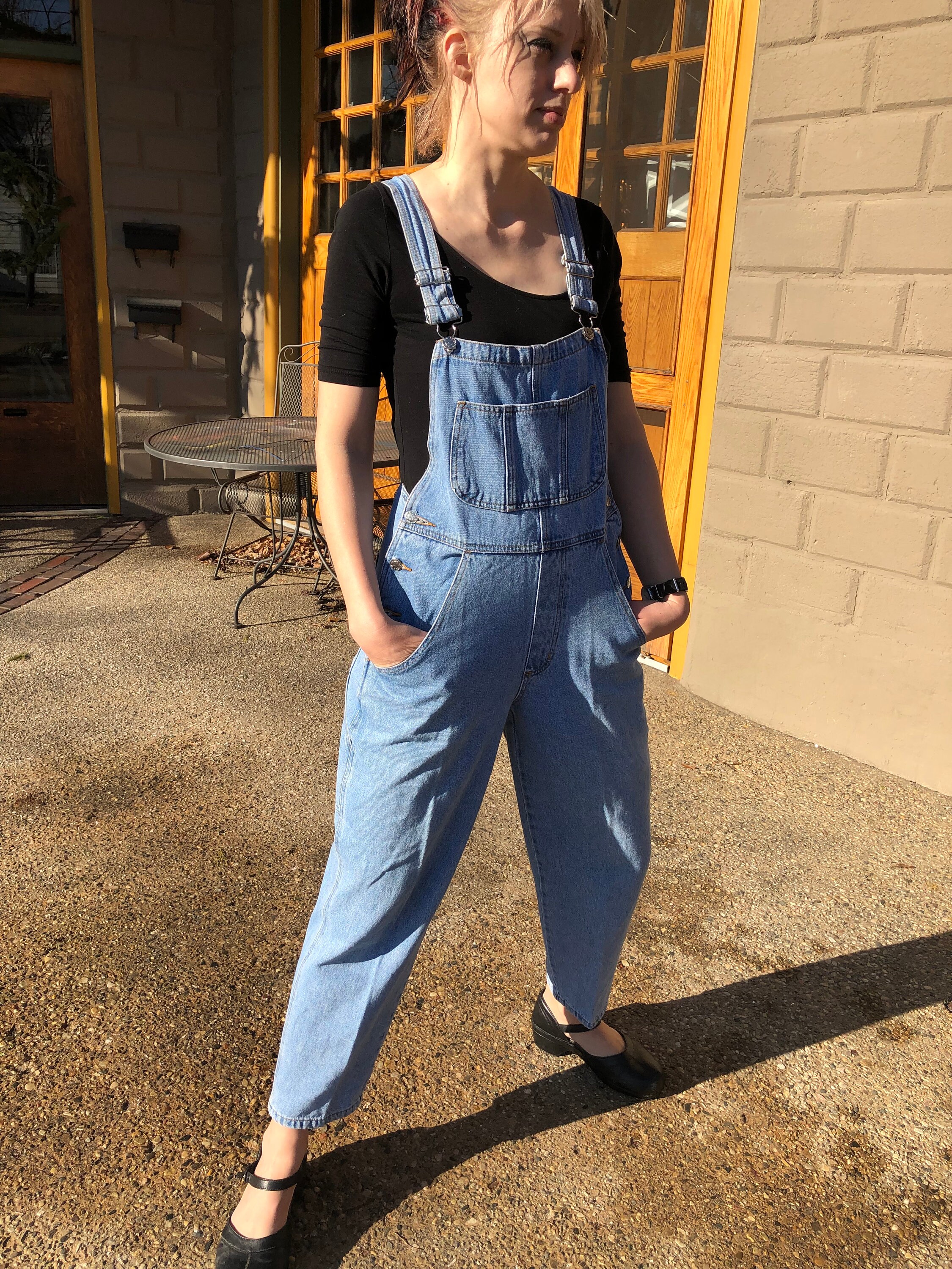 Vintage Blue Denim Overalls Blue Jean Overalls Womens Size Etsy