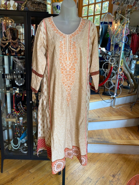 70’s Vintage Cotton Hippie Dress - image 1