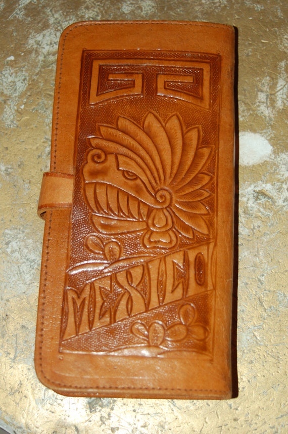 Genuine Hand-Tooled Leather Wallet - image 3