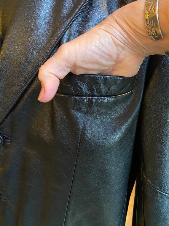 Authentic Vintage WILSONS Black Leather Jacket - image 6
