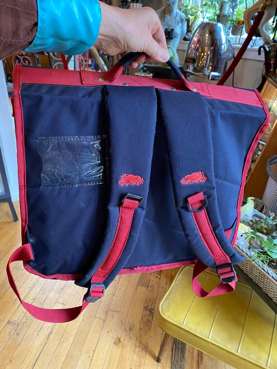 Authentic Vintage ROOTS Nylon Backpack Briefcase Bag Gem
