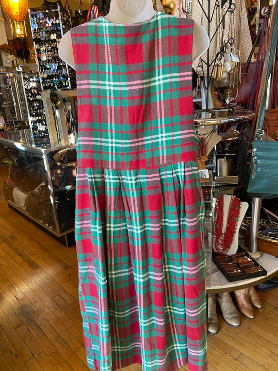 Repurposed plaid jumper dress - image 9