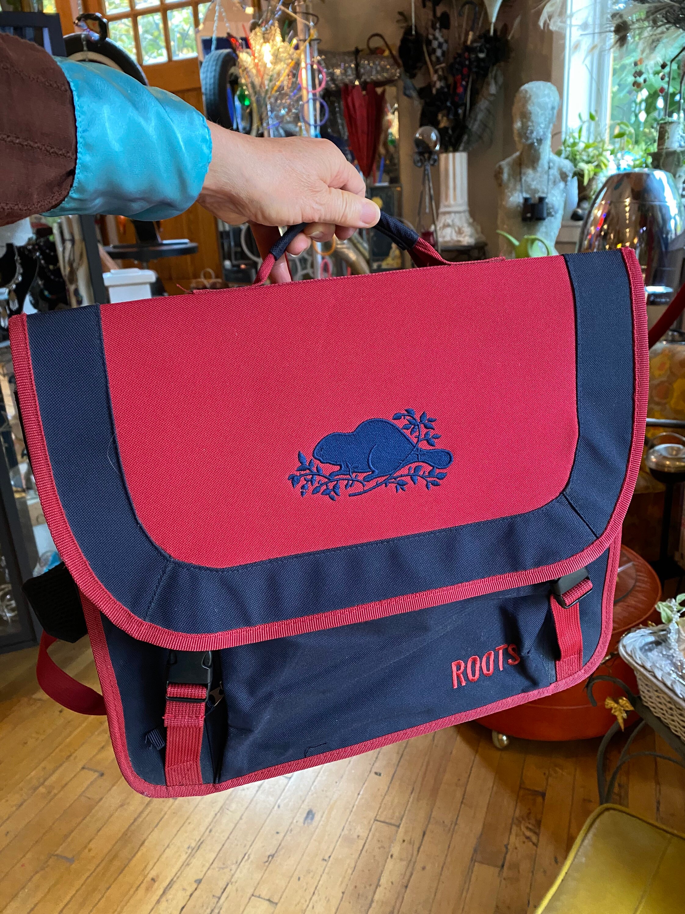 Authentic Vintage ROOTS Nylon Backpack Briefcase Bag Etsy