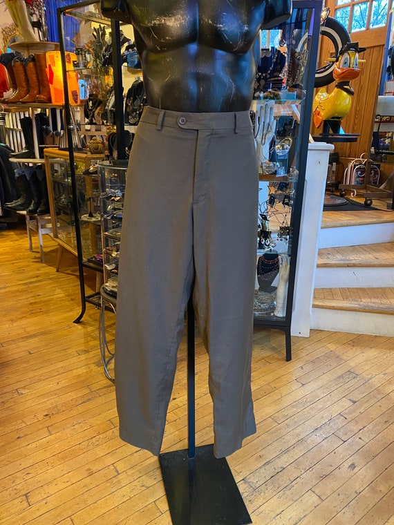 Authentic Vintage 70’s Light Brown Poly Pants