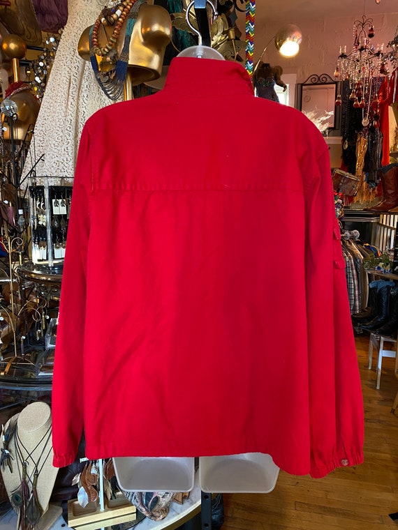 Authentic 80’s Vintage Red Cotton Jacket - image 4