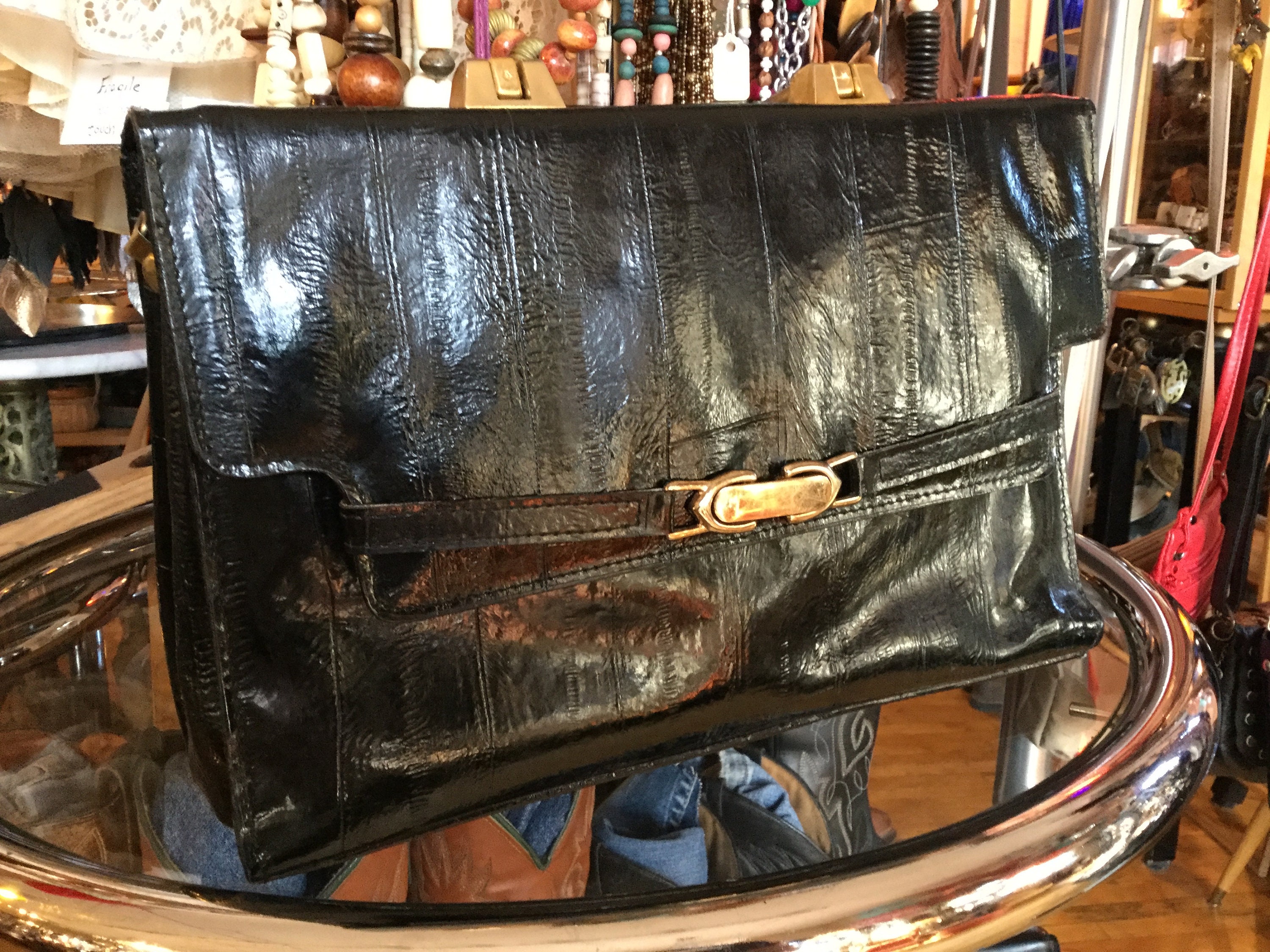 Eel Skin Satchel - Etsy Eel Skin Satchel - Etsy