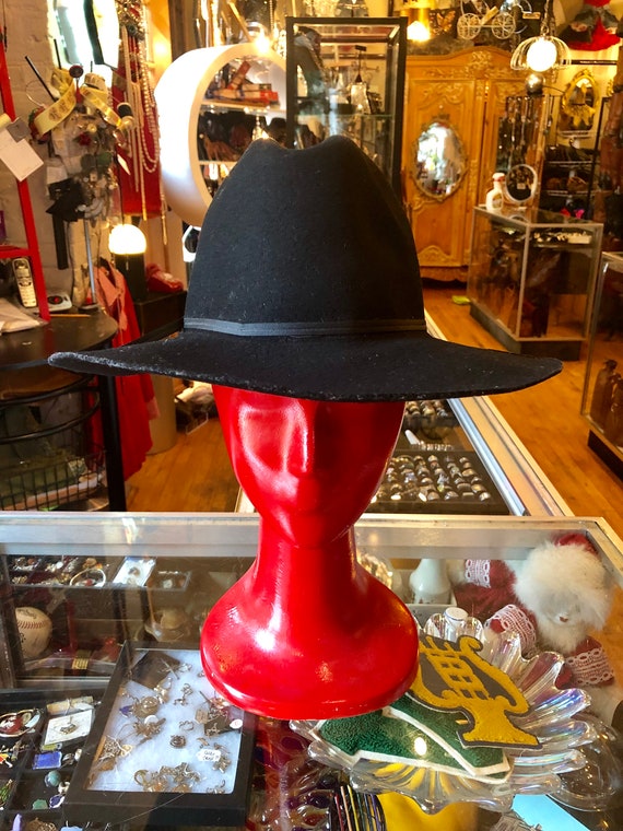 Vintage Western Black Felt Hat, Bailey Colt Cowboy