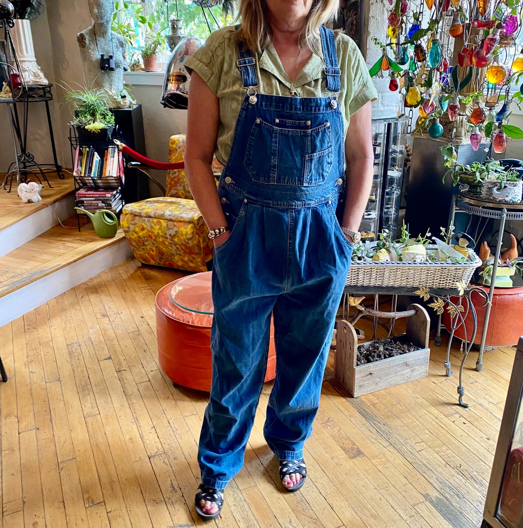 90s Vintage Maturity Blue Denim Overalls Etsy