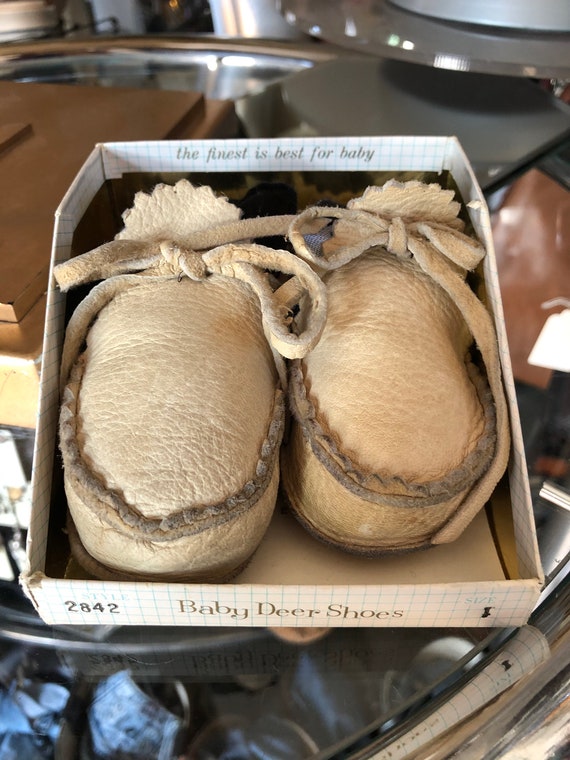Baby Deer Skin Shoes Moccasins - image 1