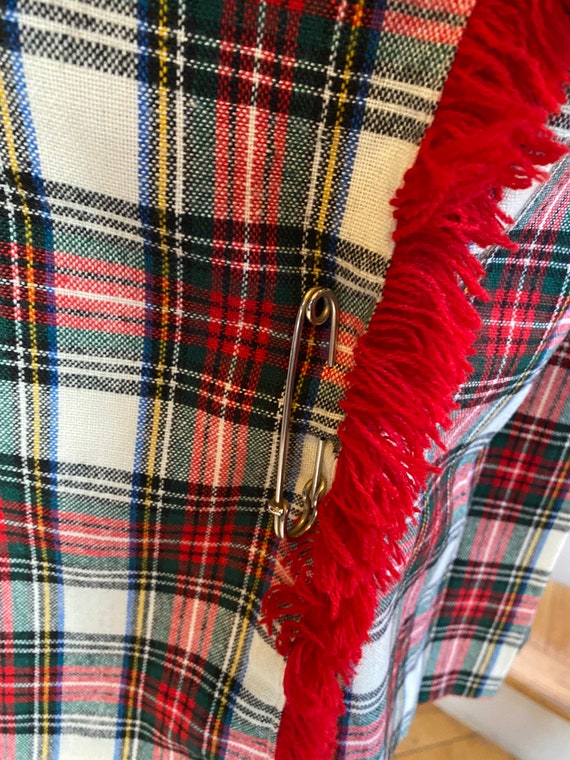 Authentic 70’s Vintage Scottish Style Plaid Pleat… - image 5