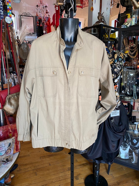 80’s Retro Camel Cotton Jacket Men’s Large