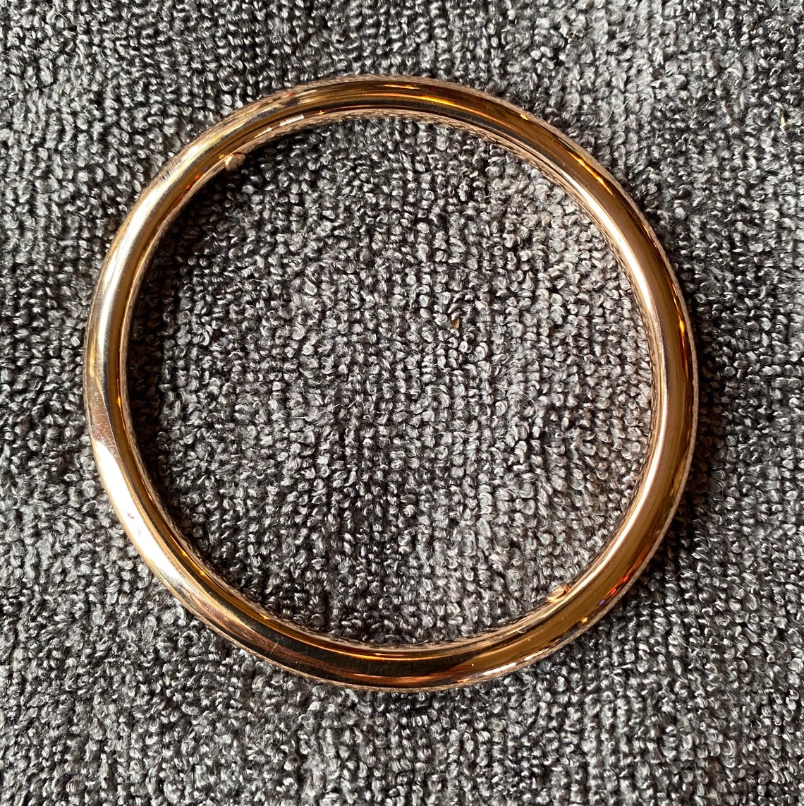 Milor 14K Rose Gold Electroform Resin Filled Bangle Bracelet Etsy