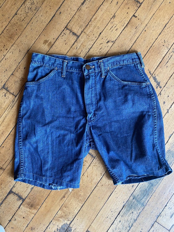 80’s Wrangler Cut Off Jean Shorts 32” Waist - image 1