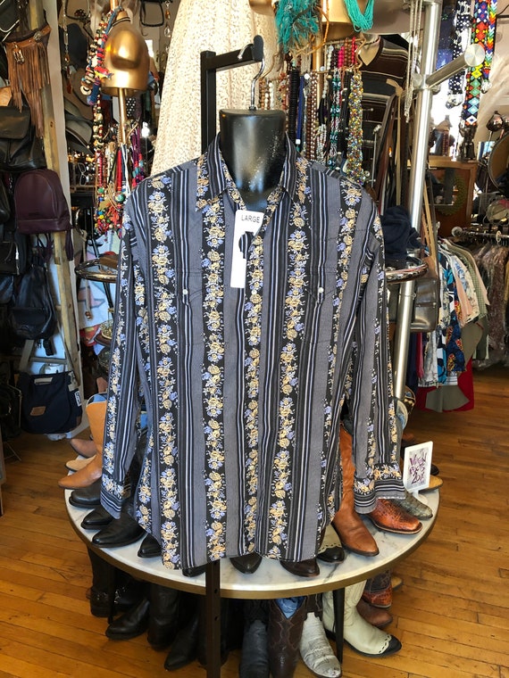 70’s Western ELY Men’s Large Shirt