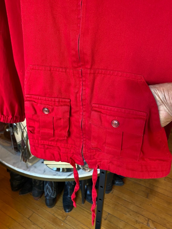 Authentic 80’s Vintage Red Cotton Jacket - image 5