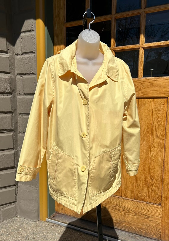 Authentic Vintage Yellow Spring Jacket Ladies Medi