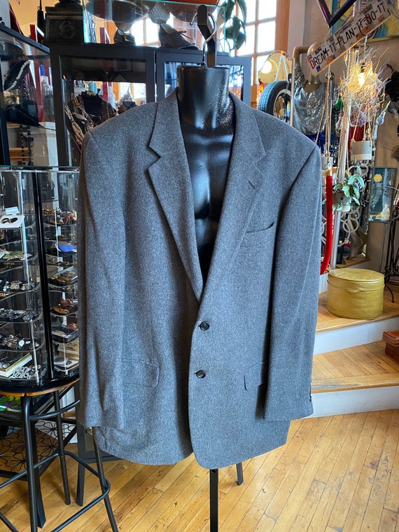 90’s Vintage Gray Camel Hair Sport Jacket