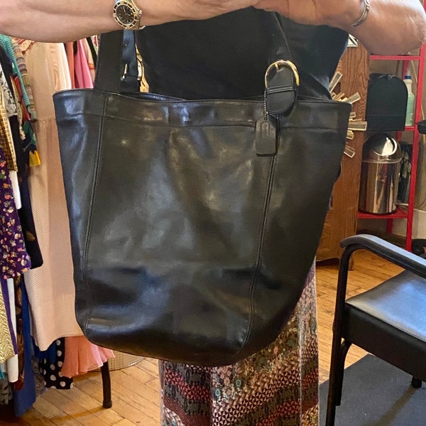 Coach vintage Waverly Soho large duffle bag 4082 black leather