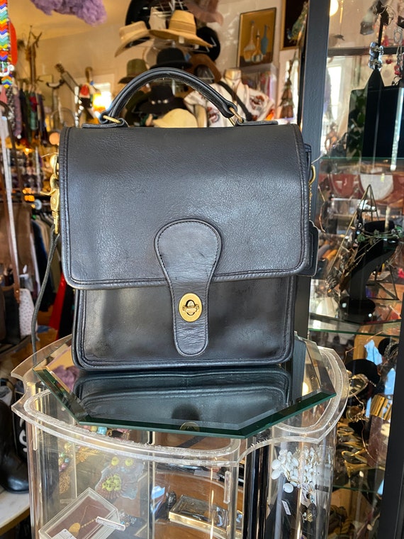 Vintage coach black crossbody bag Clearance