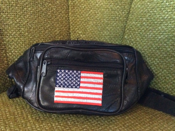 USA flag fanny pack