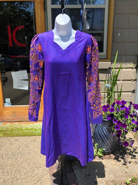 iridescent purple dress