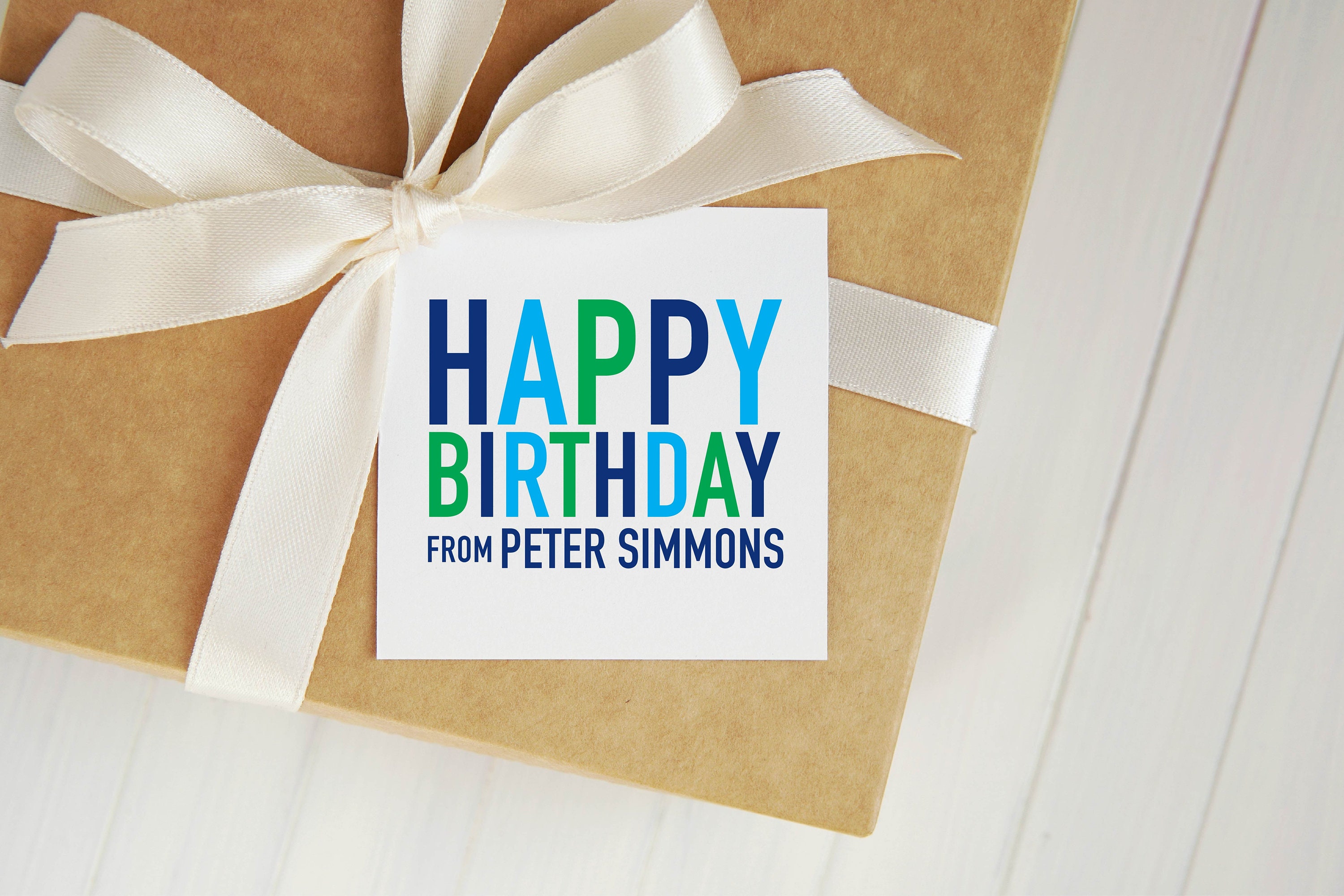 Personalized Birthday Gift Tags Birthday Gift Stickers Gift Etsy