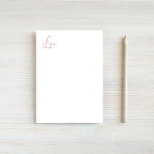 Custom Notepad, Memopad, Script Font, Graduation Gift for Best Friend, Graduation Gifts