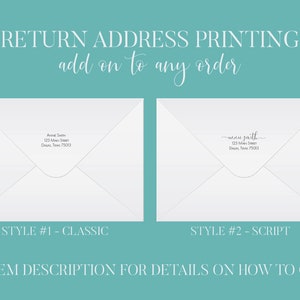 Couple’s Personalized Stationery, Classic Stationery, Personalized Flat Cards afbeelding 3