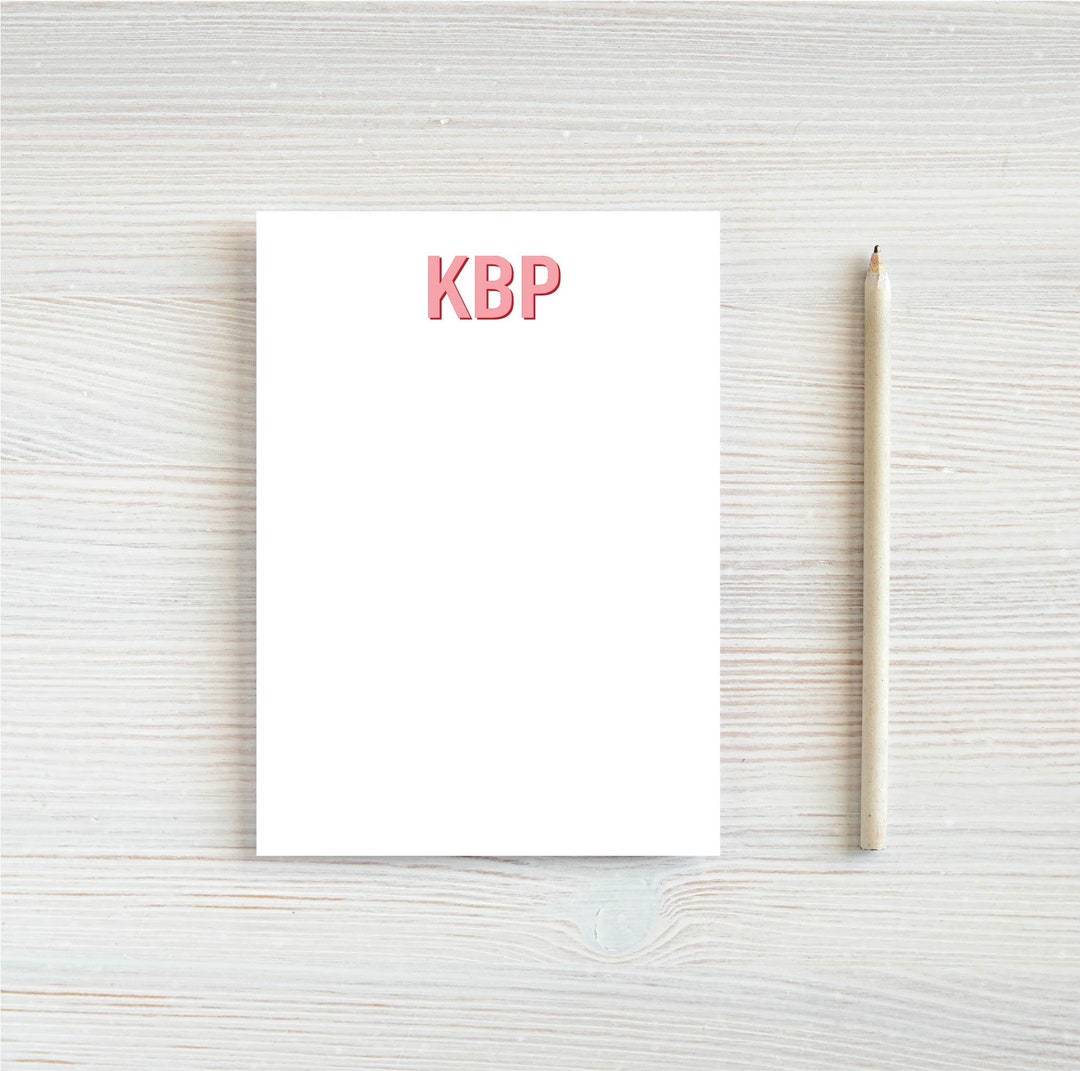 Custom Notepad, Monogram, Memopad, Best Friend Gift, Graduation - Etsy