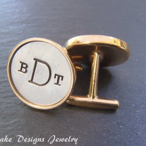 Monogram Cufflinks - Etsy