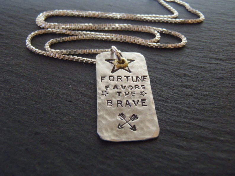 fortune favors the brave jewelry