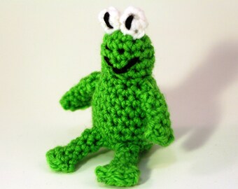 Mini Frog Crocheted Stuffed Animal baby children's toy