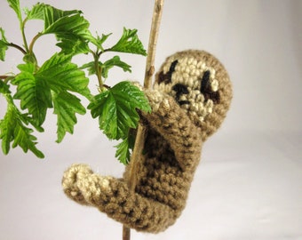 Sloth Cute Crocheted Stuffed Animal