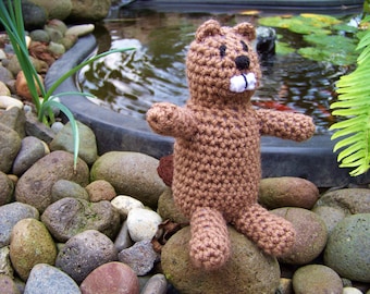 Beaver Crocheted Stuffed Animal Toy