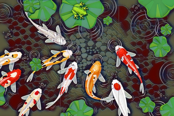 天然石モザイクアート 壁掛け ガラスモザイク壁アート：海の波の風景 - Etsy 日本