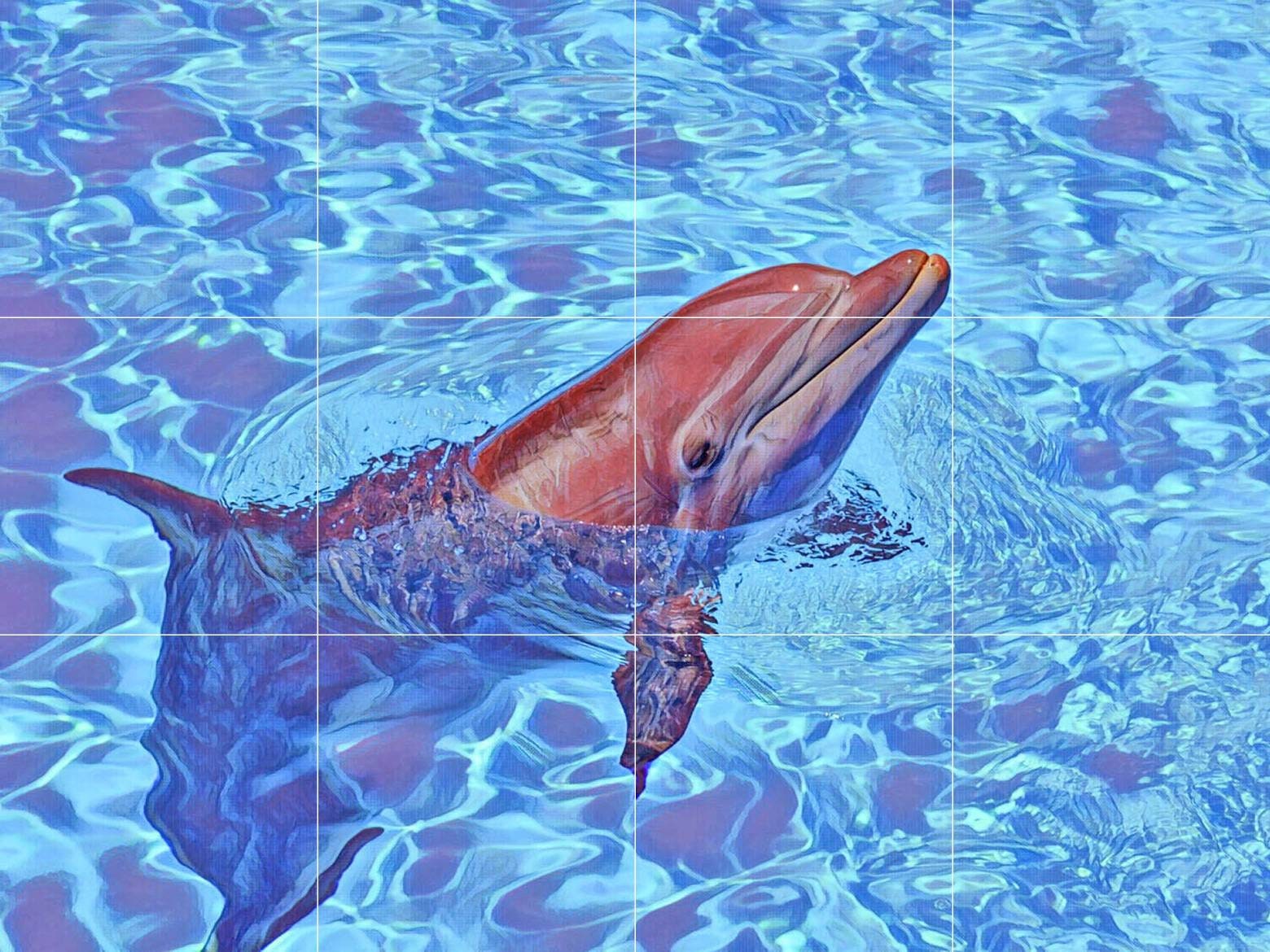 Handmade Dolphin Copper Tile for Kitchen Backsplash, Indoor & Outdoor Wall  Decor, Wall Art, Unique Fireplace Decor 