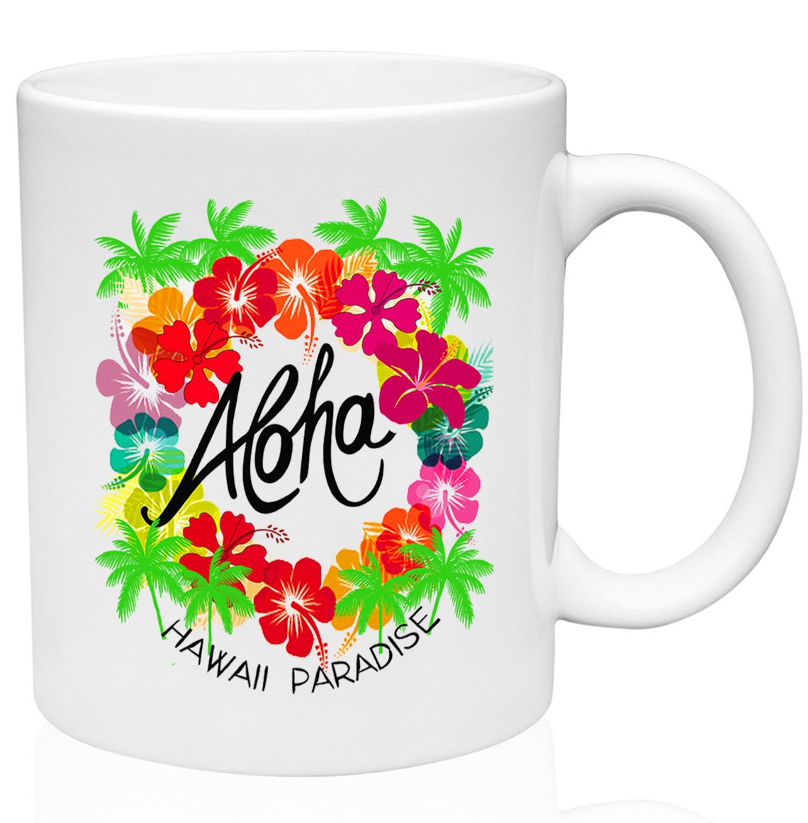 Hawaii Paradise 11oz Ceramic High Quality Coffee Mug Etsy