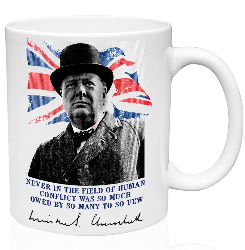 Winston Churchill New 11oz Ceramic High Quality Coffee Mug Etsy